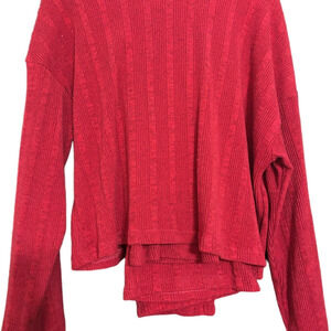 NWT Cozy Matching Set Women's Red Top and Pants XL